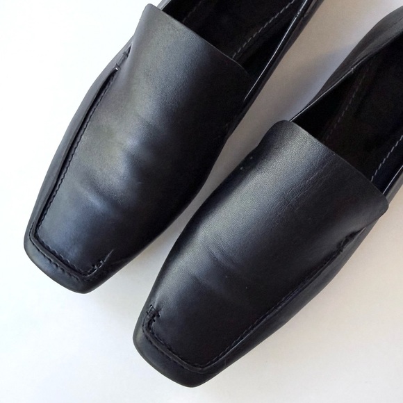 STAUD Becks Leather Loafers in Black 37.5 - Picture 9 of 16